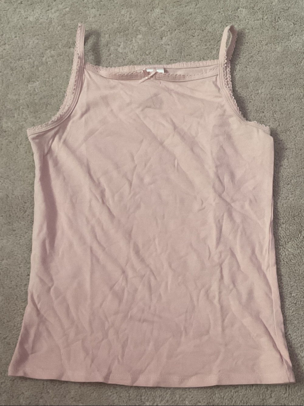 Light Pink Lace-Trim H&M Tank Top - Women